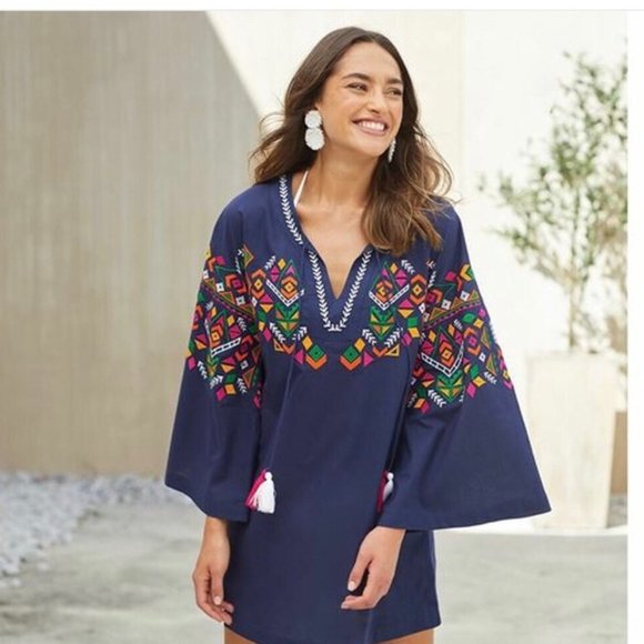 Mud Pie Other - NWT Navy Tillery Cover Up/Tunic By MUD PIE